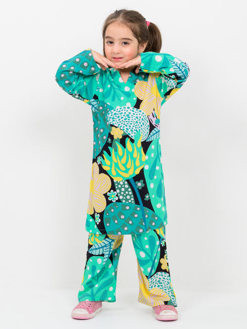 Whimsical Flora Imported Linen Set (Sunken Garden)
